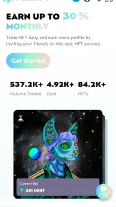 TreasureNFT：Trade & Earn NFTs screenshot