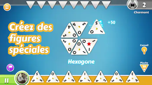 Triominos, dominos triangles screenshot