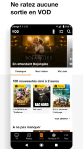TV d'Orange • film, streaming screenshot