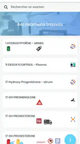 VISKALIACC – Catalogue des exa screenshot