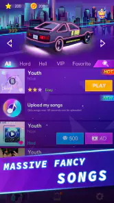 voiture course : jeu musique screenshot