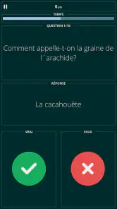 Vrai ou Faux Quiz screenshot