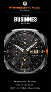 WFP 308 Business watch face screenshot