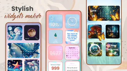 Widget 2025: Widget Esthétique screenshot