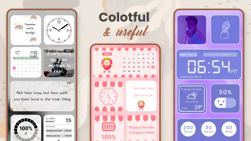 Widget 2025: Widget Esthétique screenshot