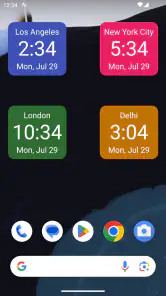Widget d'horloge screenshot