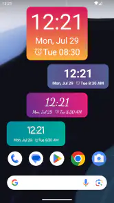 Widget d'horloge screenshot