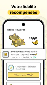 Widilo: Cashback & codes promo screenshot