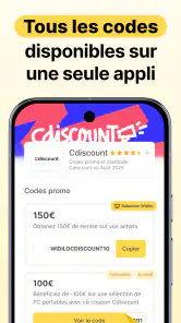 Widilo: Cashback & codes promo screenshot
