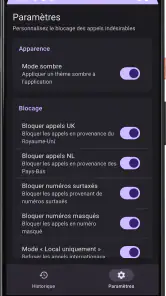 WinCalls - Bloqueur de Spam screenshot