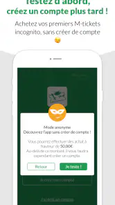 Wop m-ticket screenshot