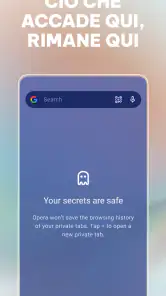 Browser Opera con VPN screenshot