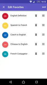 Dizionario inglese-ita WordRef screenshot