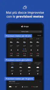 Drops: Allerta meteo e pioggia screenshot