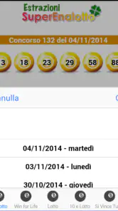 Estrazioni Lotto screenshot