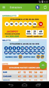 Estrazioni Lotto SuperEnalotto screenshot