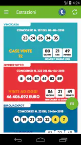 Estrazioni Lotto SuperEnalotto screenshot