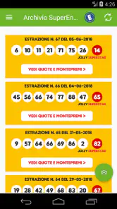 Estrazioni Lotto SuperEnalotto screenshot