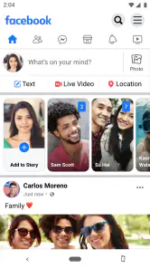 Facebook Lite screenshot