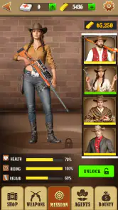 Gioco di tiro western survival screenshot