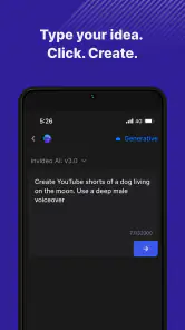 invideo: Editor video IA screenshot
