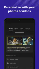 invideo: Editor video IA screenshot