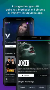 Mediaset Infinity Italia TV screenshot