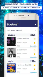 TicketOne: Biglietti eventi screenshot