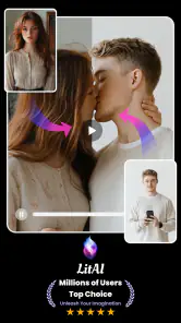 AIキス動画＆AIハグ動画 -LitAI screenshot