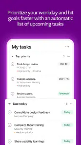 Asana screenshot