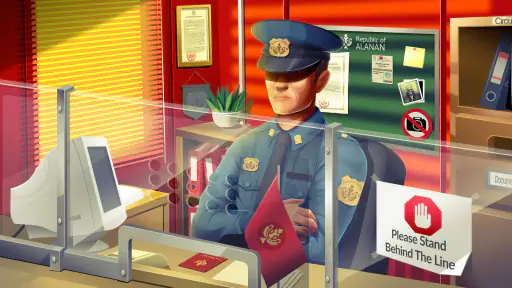 「Black Border」入国審査官ゲーム screenshot
