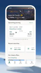 Cathay Pacific screenshot