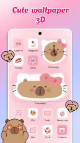 Cute theme かわいい美的壁紙テーマウィジェット screenshot