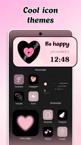 Cute theme かわいい美的壁紙テーマウィジェット screenshot