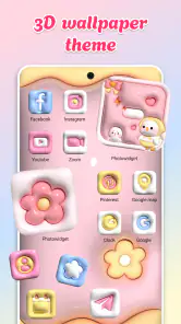 Cute theme かわいい美的壁紙テーマウィジェット screenshot