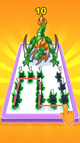 Dino Merge Master: 動物の戦い screenshot