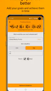 FinalCountdown Bucket List App screenshot