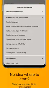 FinalCountdown Bucket List App screenshot