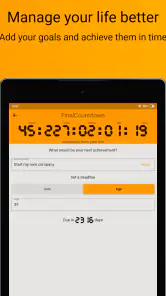 FinalCountdown Bucket List App screenshot