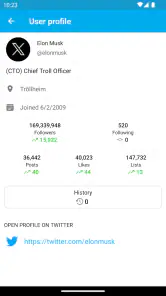 Followers Analyzer for Twitter screenshot