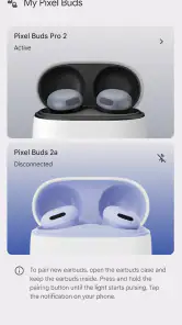 Google Pixel Buds screenshot
