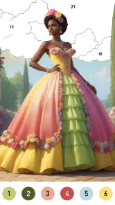 Gown Color-番号による色 screenshot