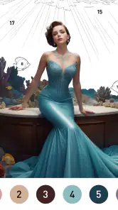 Gown Color-番号による色 screenshot