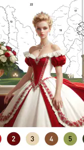 Gown Color-番号による色 screenshot