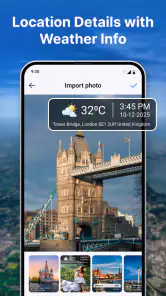GPS Camera: Geotag Photos, Map screenshot