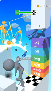 Gun Sprint: 跳ねる銃のランゲーム screenshot