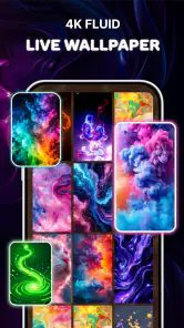Live Wallpaper 4K: Magic Fluid screenshot