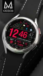 MD308 Digital watch face screenshot