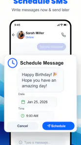 Messages: SMS, Messenger, Home screenshot