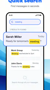 Messages: SMS, Messenger, Home screenshot